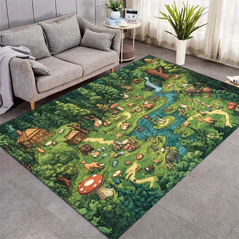 Outdoor Adventure Educator - Forest Animal Adventure Print Non-slip Area
