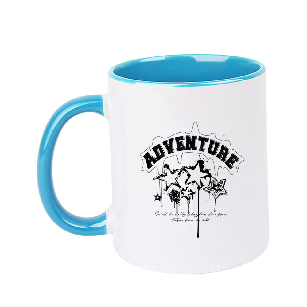 Outdoor Adventure Friends - 11oz Adventure Star Pattern Ceramic Coffee