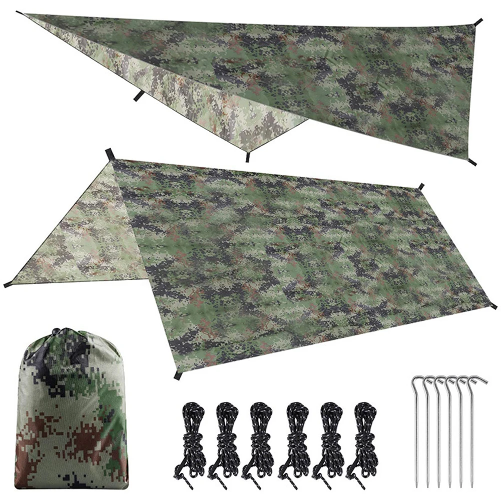 Hammock Rain Tarp - 300x300cm Waterproof Camping Tarp Shelter Awning