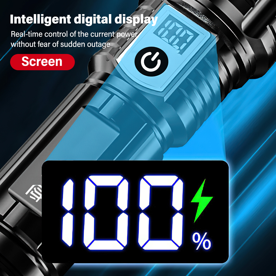 High Power 200000LM LED Flashl - Outdoor Adventures recension och pris