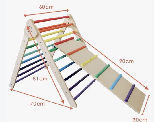 Foldable Wooden Triangle Climb - Outdoor Adventure Toys For Kids recension och pris