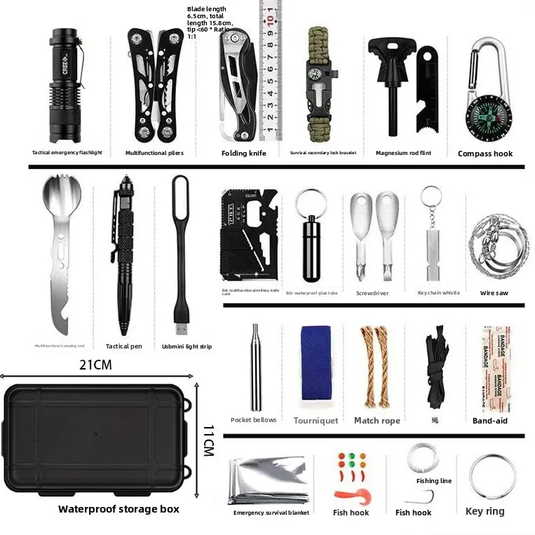 60-in-1 Outdoor Survival Emerg - Outdoor Adventure Lab recension och pris