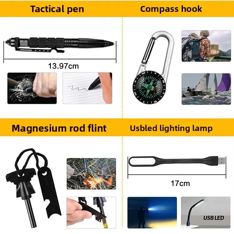 60-in-1 Outdoor Survival Emerg - Outdoor Adventure Lab recension och pris