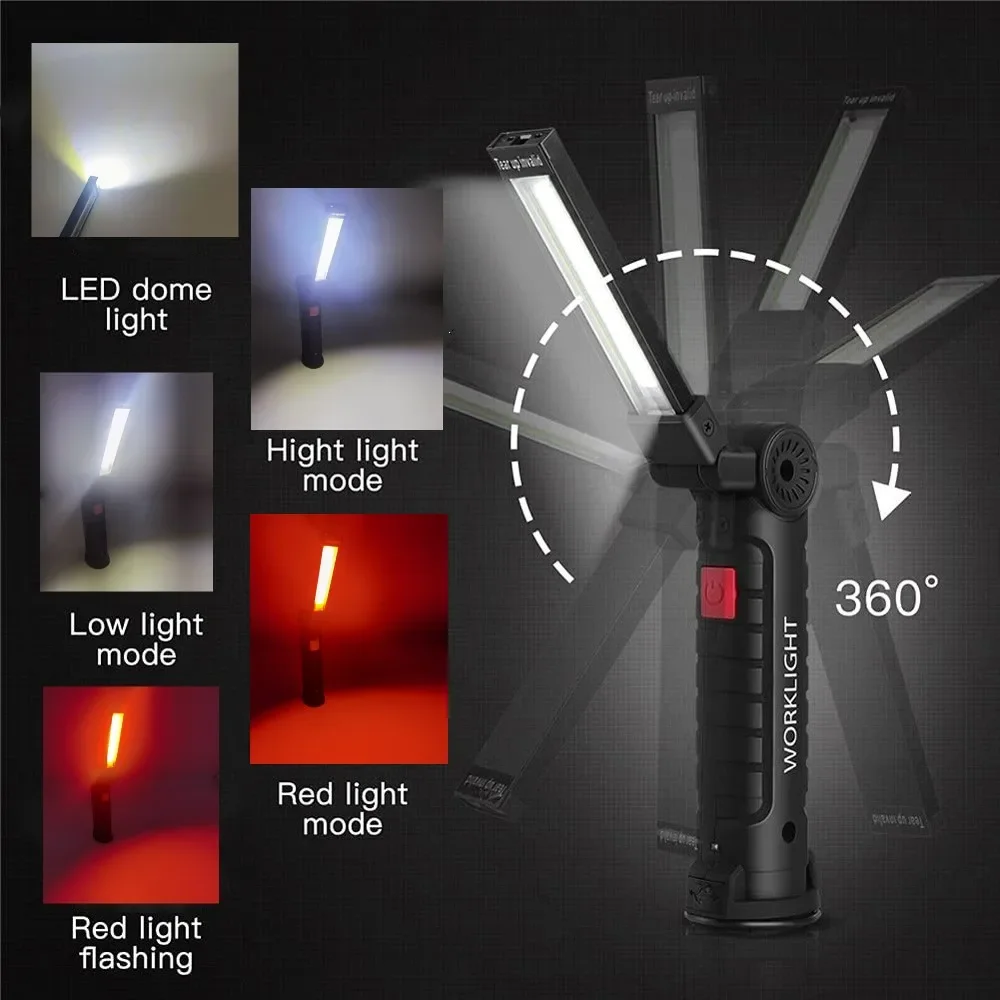 Portable COB LED Flashlight US - Outdoor Adventures recension och pris