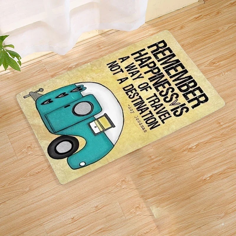 Camper Trailer Patterned Floor - Outdoor Adventure Names recension och pris