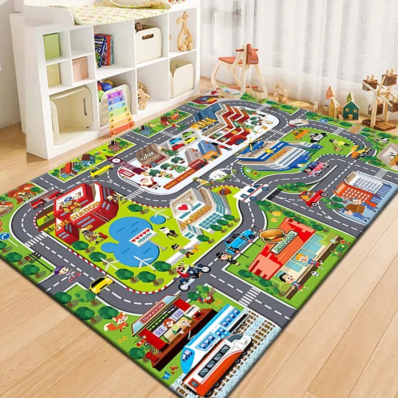 Colorful Kids City Map Play Ma - Outdoor Adventure Educator recension och pris
