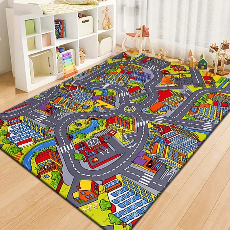 Colorful Kids City Map Play Ma - Outdoor Adventure Educator recension och pris