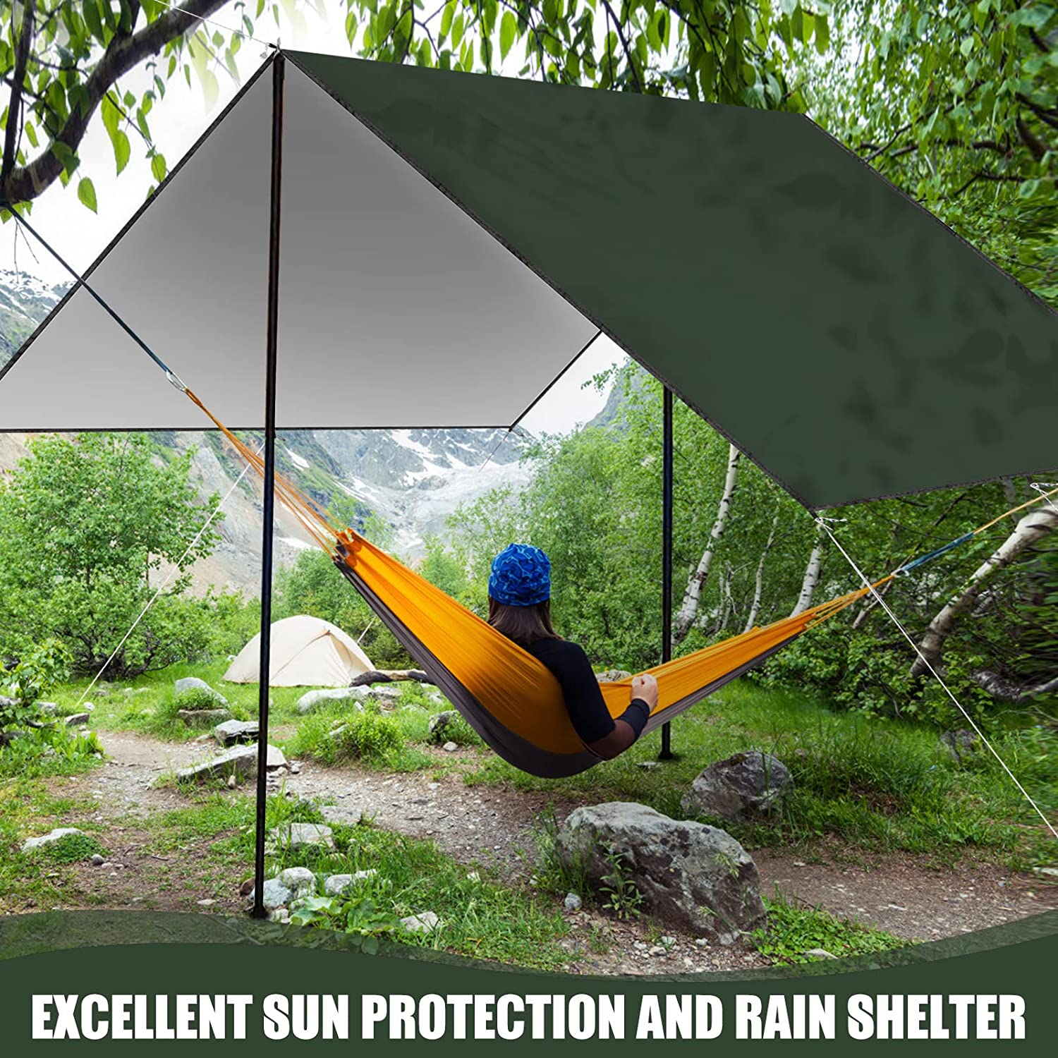 2026 Waterproof Camping Tarp,  - Hammock Rain Tarp recension och pris