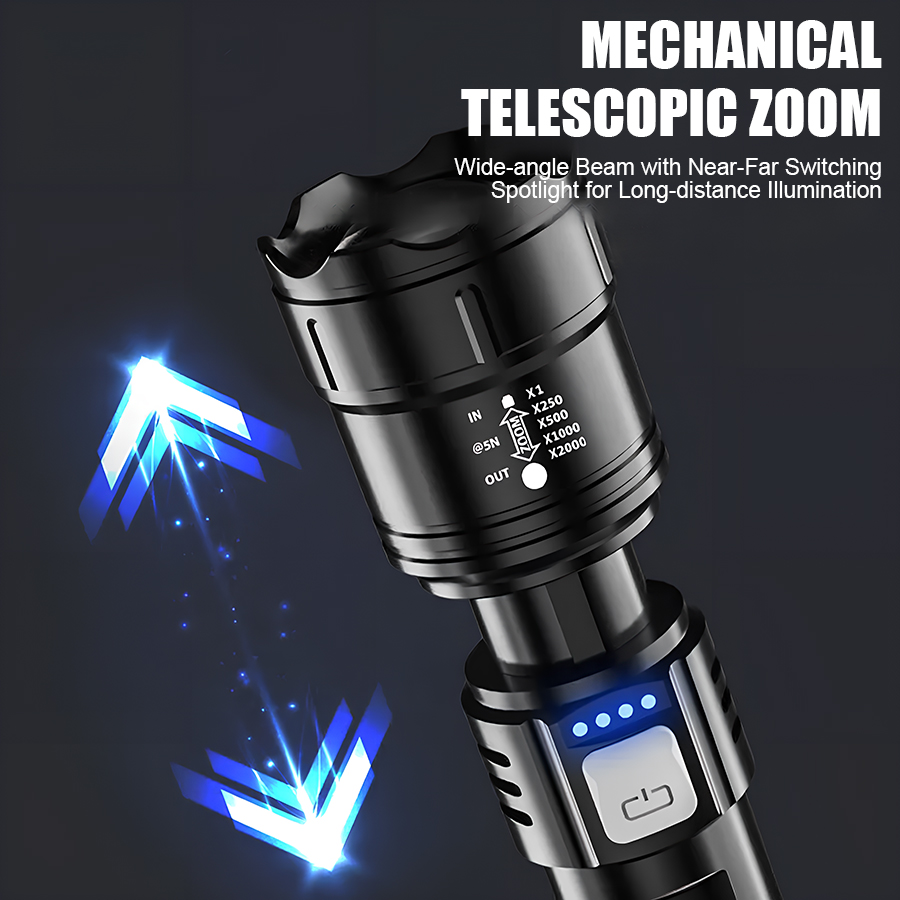 High Power P50 LED Flashlight  - Outdoor Adventures recension och pris