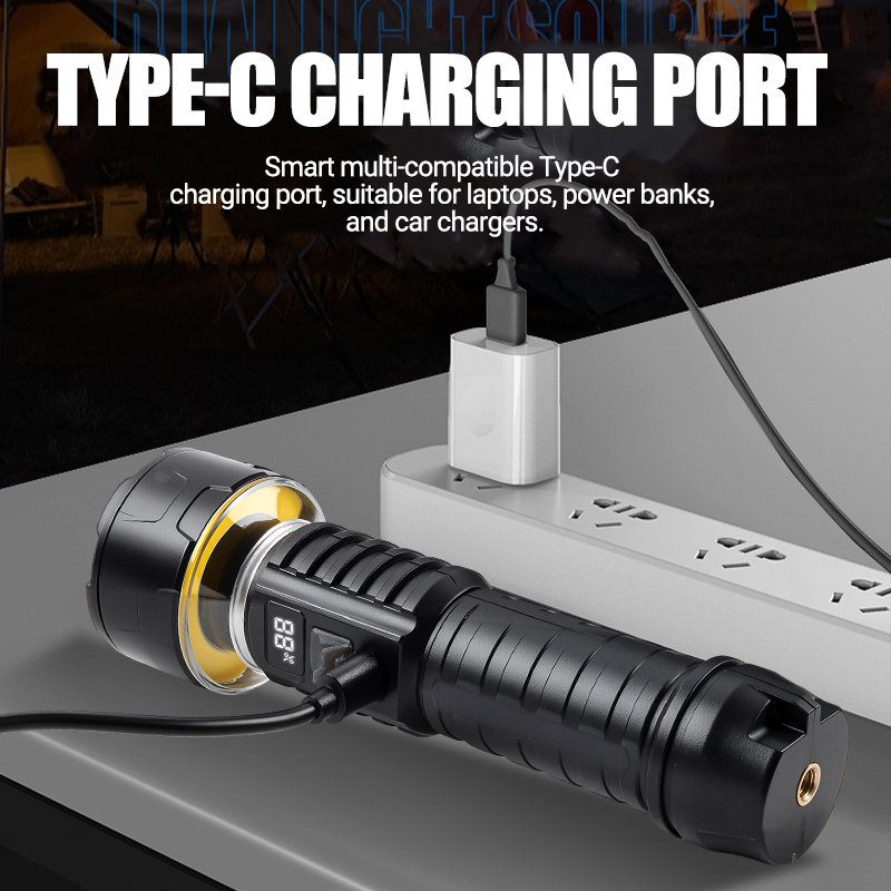 COB LED Flashlight Rechargeabl - Outdoor Adventures recension och pris
