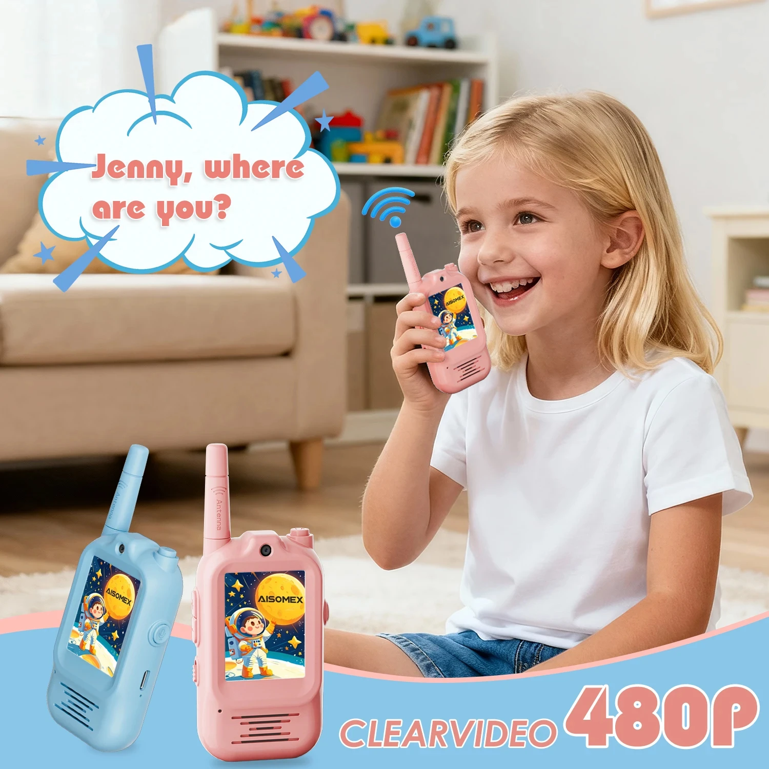 2pcs Kids Video Walkie Talkie  - Outdoor Adventure Toys For Kids recension och pris