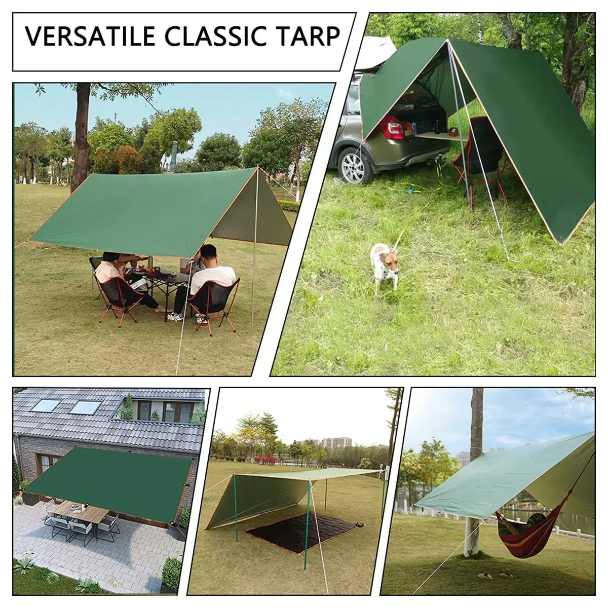 Camping Tarp Waterproof Tent H - Hammock Rain Tarp recension och pris