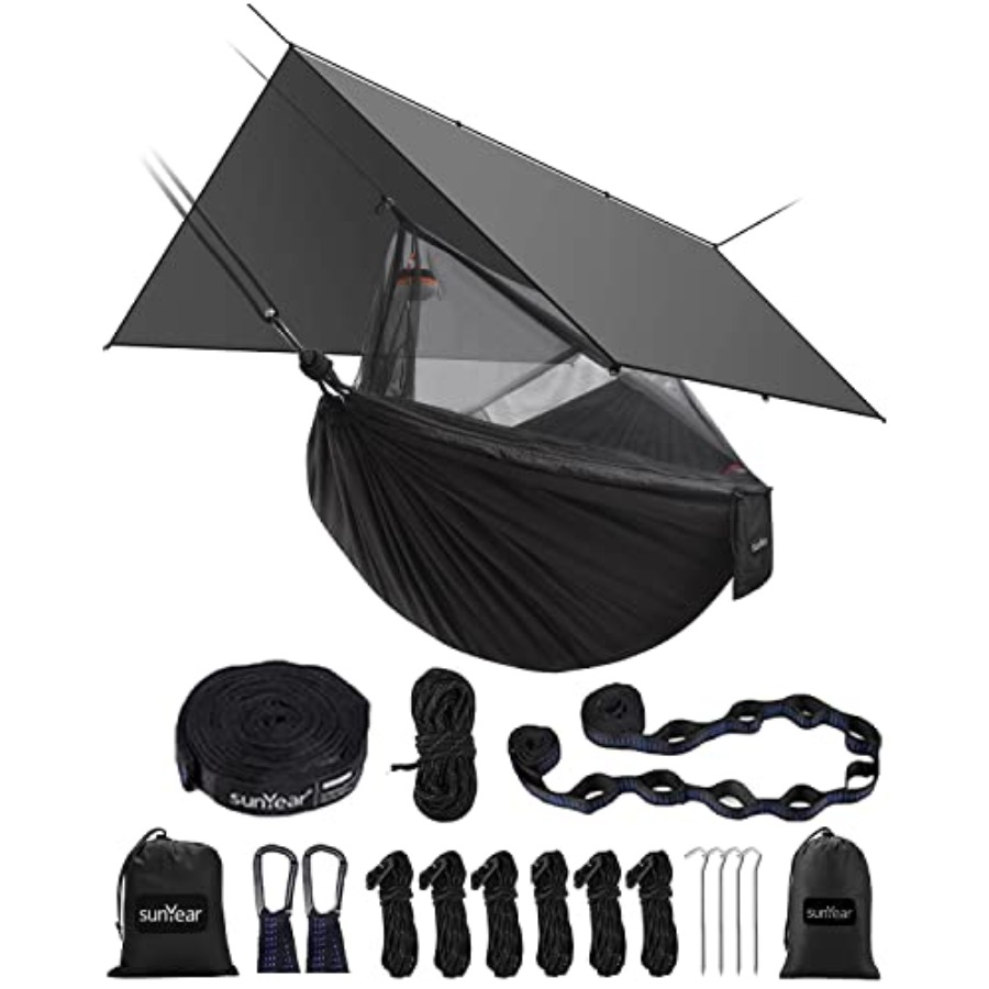 Portable Camping Hammock with  - Hammock Rain Tarp recension och pris