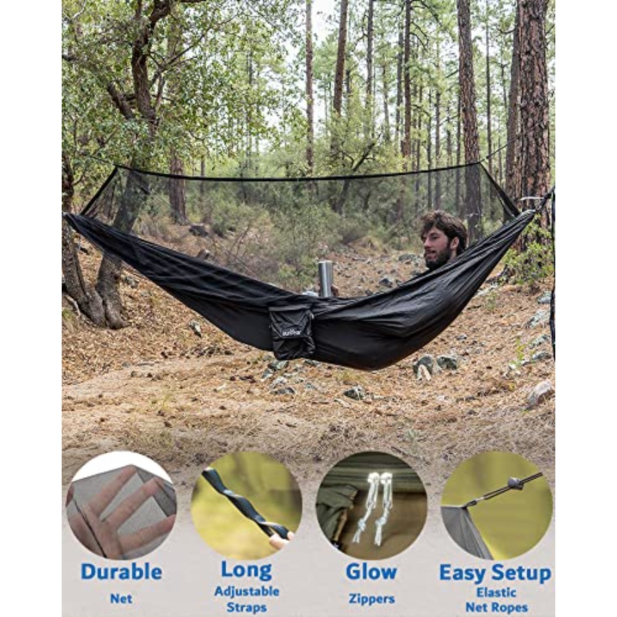 Portable Camping Hammock with  - Hammock Rain Tarp recension och pris
