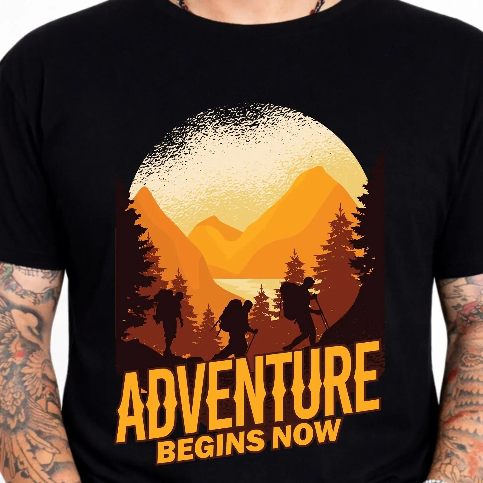 Adventure Begins Now T Shirt H - Outdoor Adventure Images recension och pris