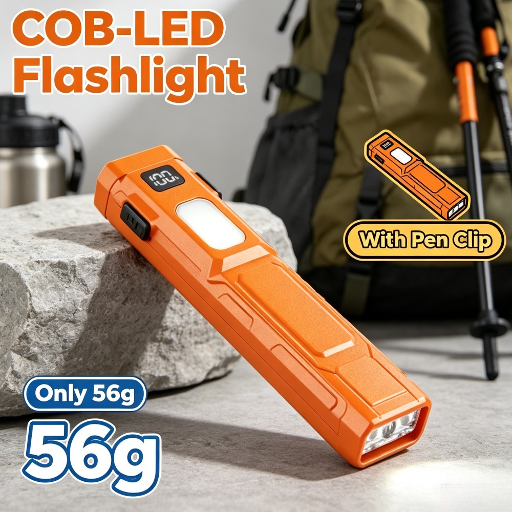 COB LED EDC Flashlight Pen‑Cli - Outdoor Adventures recension och pris