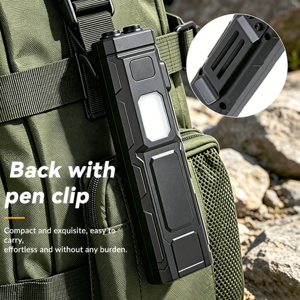 COB LED EDC Flashlight Pen‑Cli - Outdoor Adventures recension och pris