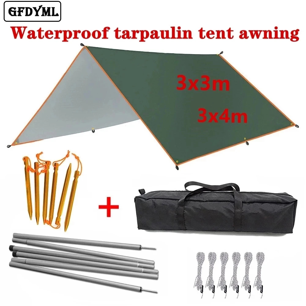 4x3m 3x3m Awning Waterproof Ta - Hammock Rain Tarp recension och pris