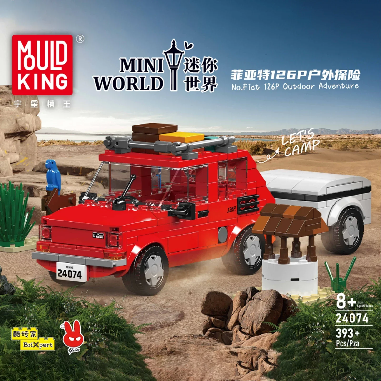 393PCS MOC DIY Camper Van Buil - Outdoor Adventure Toys For Kids recension och pris