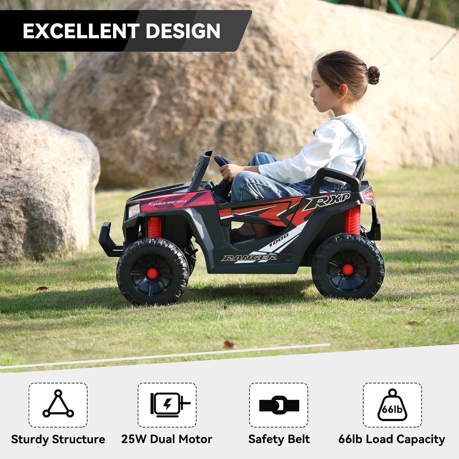 Kids Battery Powered 4Wheels C - Outdoor Adventure Toys For Kids recension och pris