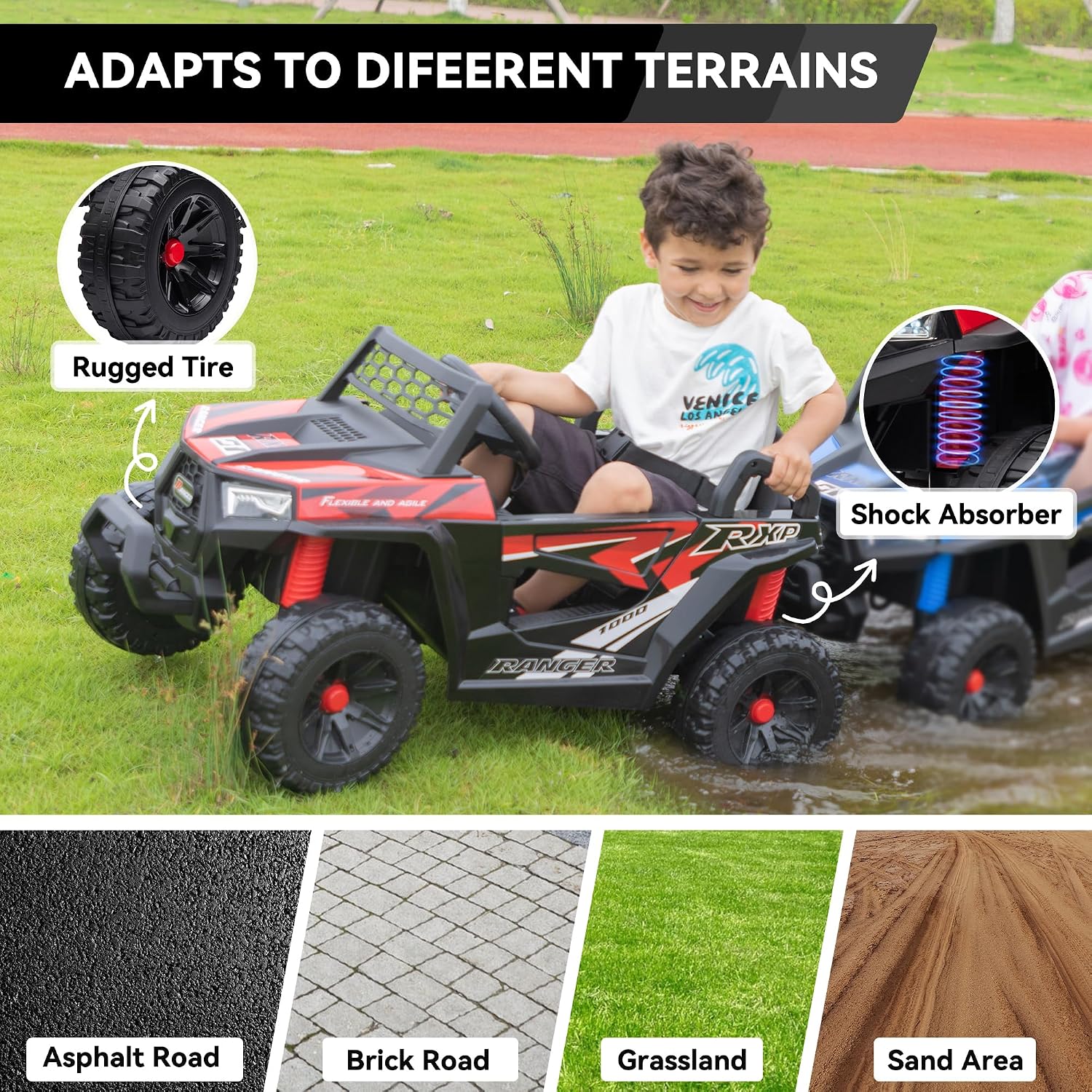 Kids Battery Powered 4Wheels C - Outdoor Adventure Toys For Kids recension och pris