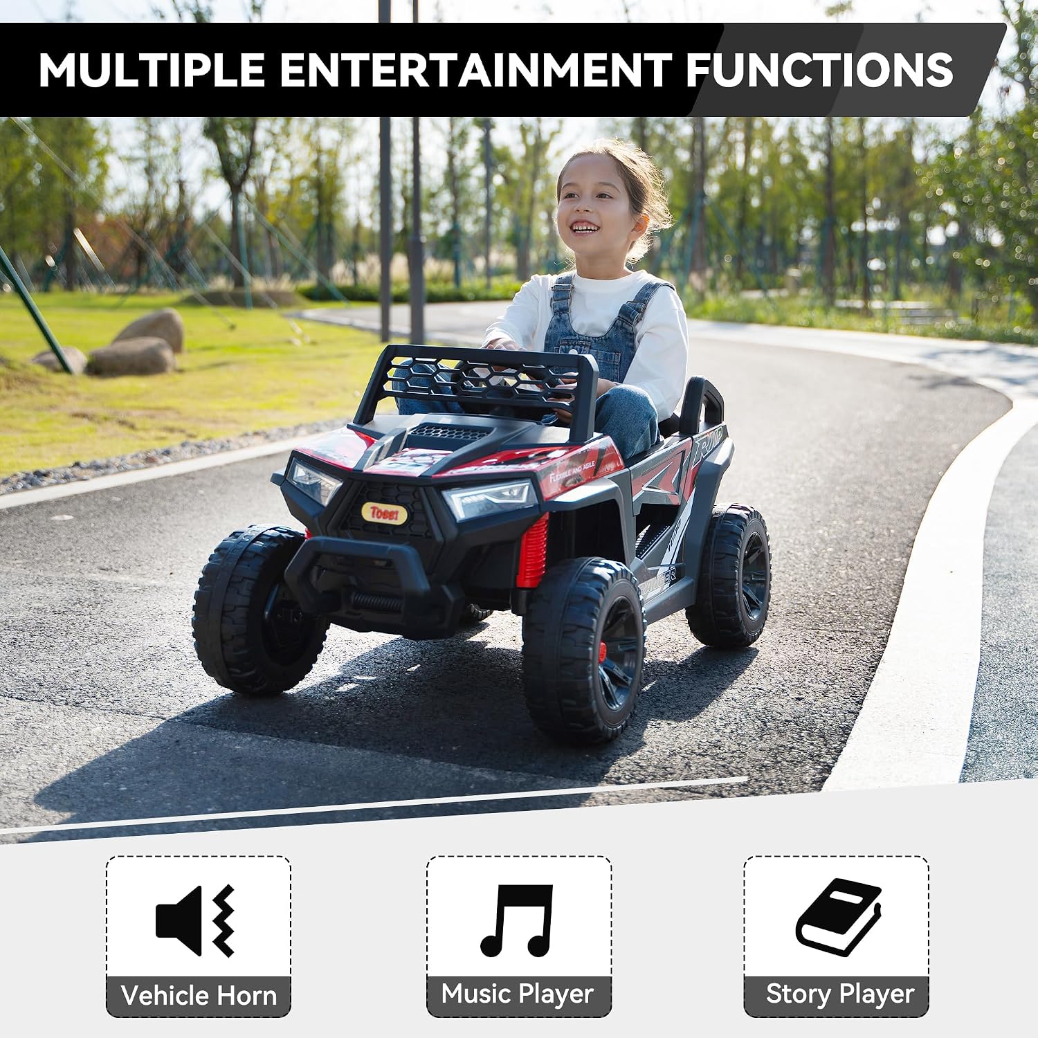 Kids Battery Powered 4Wheels C - Outdoor Adventure Toys For Kids recension och pris